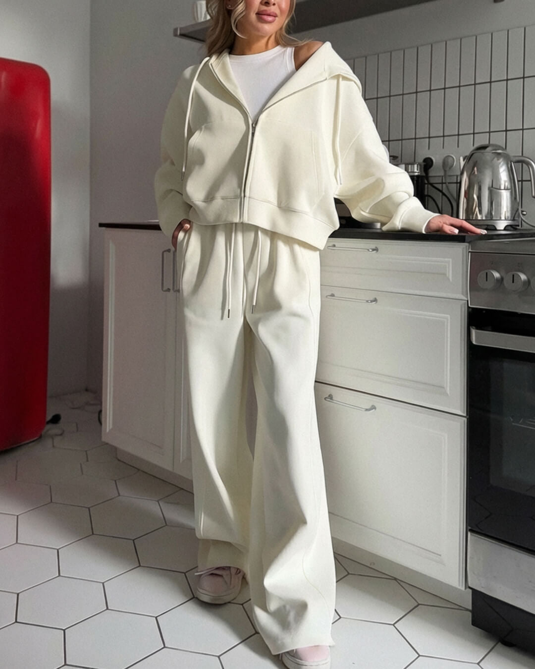 Ethel Zip-Up Tracksuit Set | Women's Hooded Two-Piece