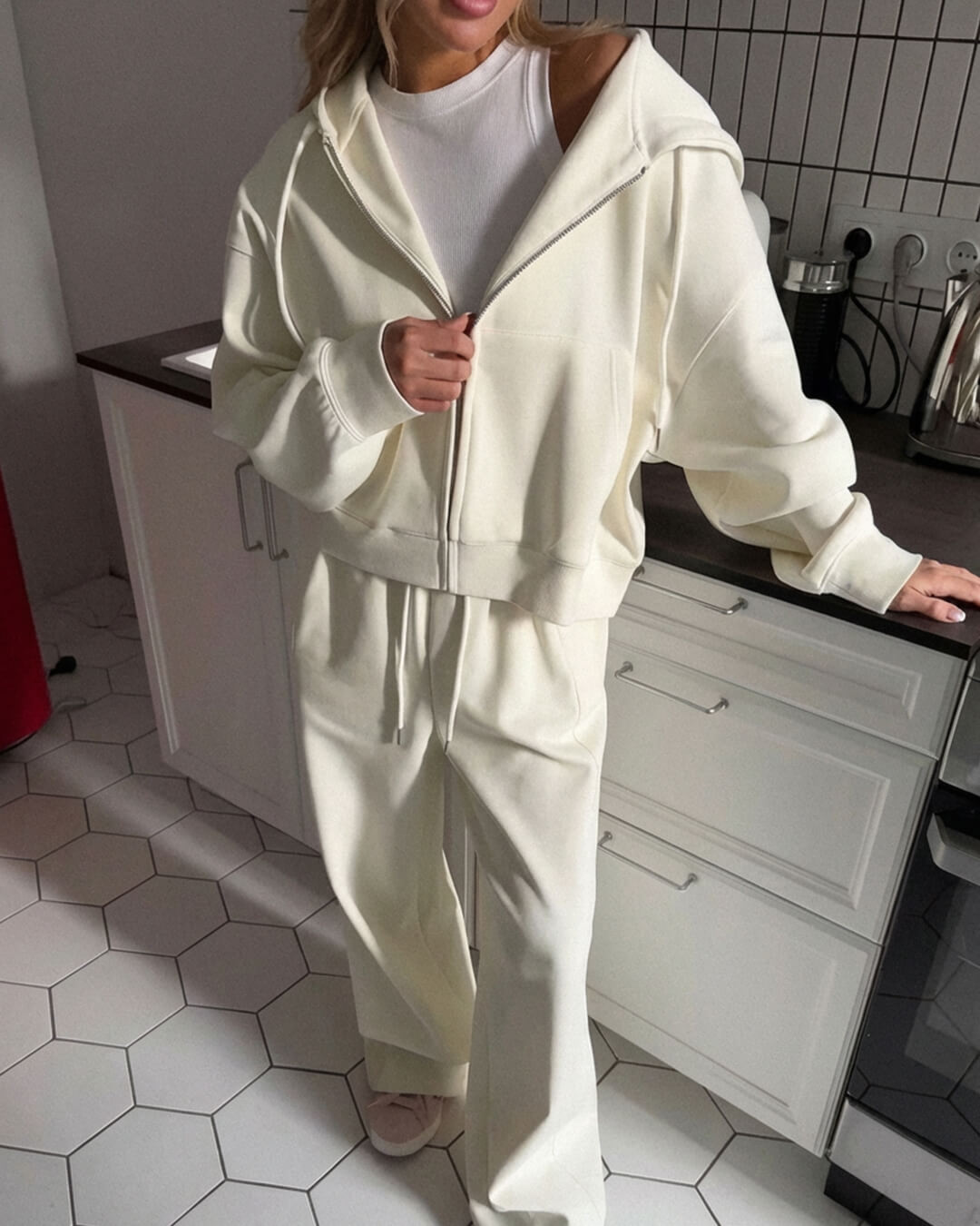 Ethel Zip-Up Tracksuit Set | Women's Hooded Two-Piece
