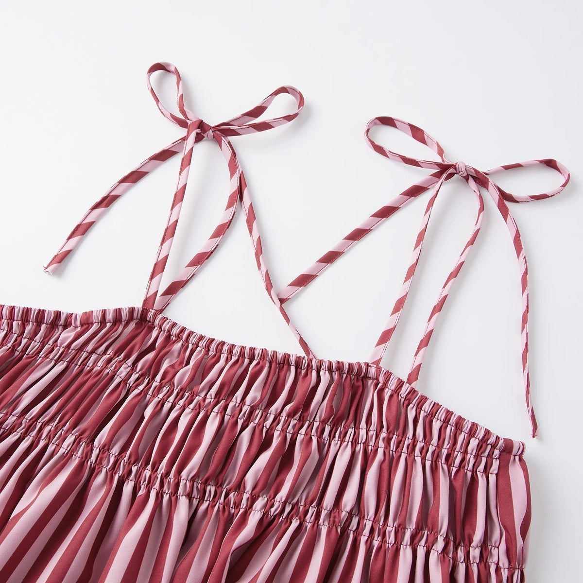 Jasmin Striped Pyjama Set | Women's Tie-Shoulder Two-Piece