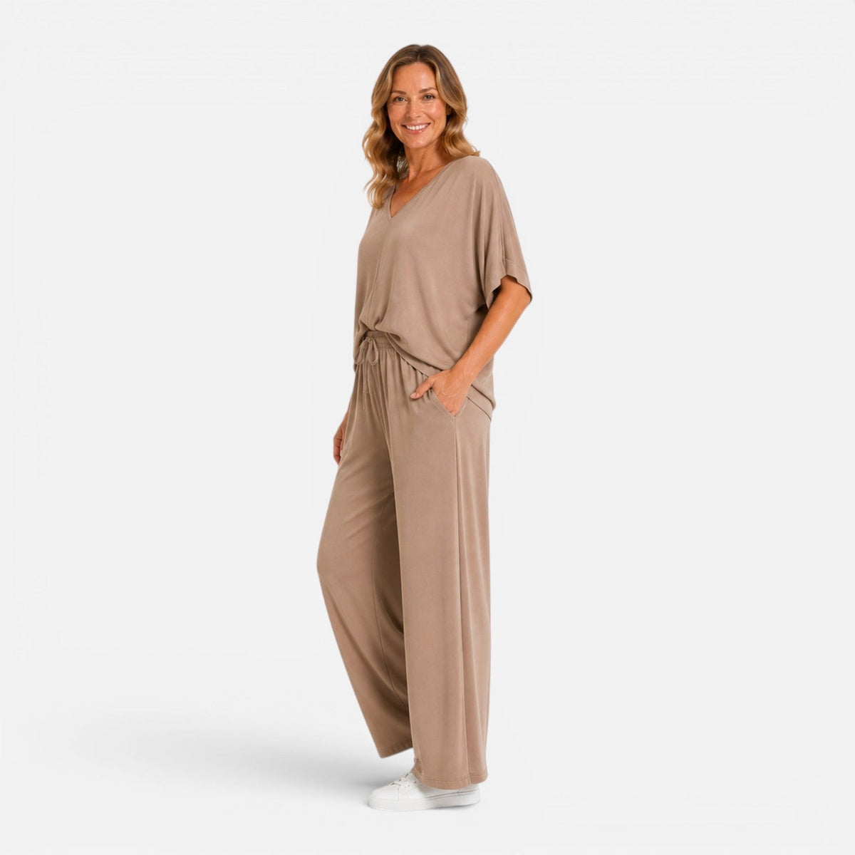 Cora Wide-Leg Lounge Set | Women's Relaxed Two-Piece