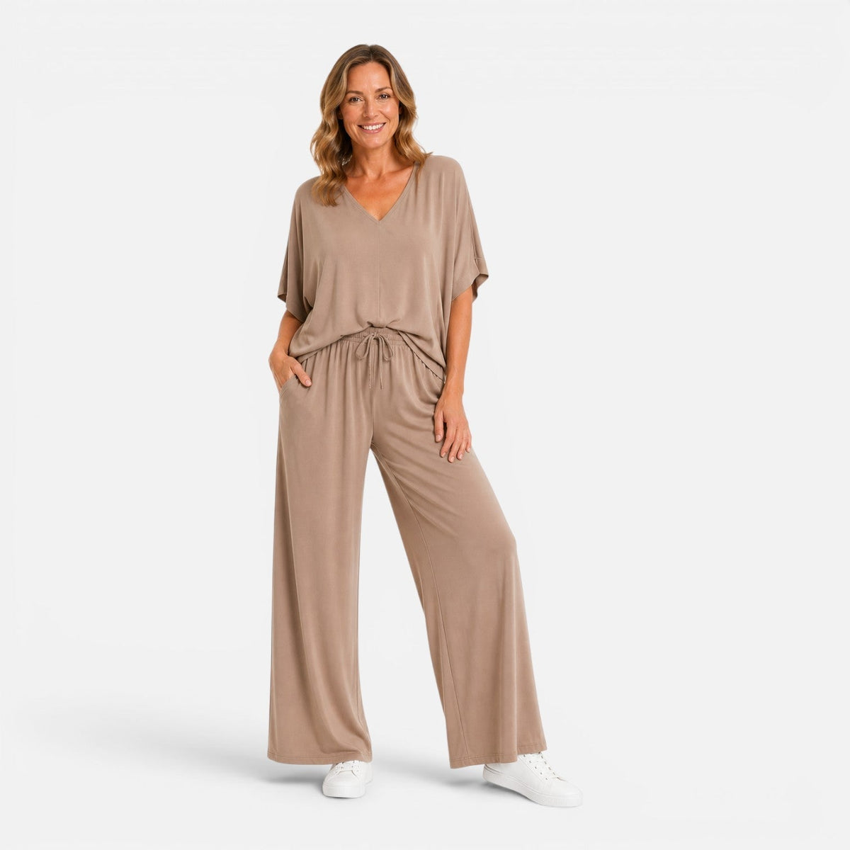 Cora Wide-Leg Lounge Set | Women's Relaxed Two-Piece
