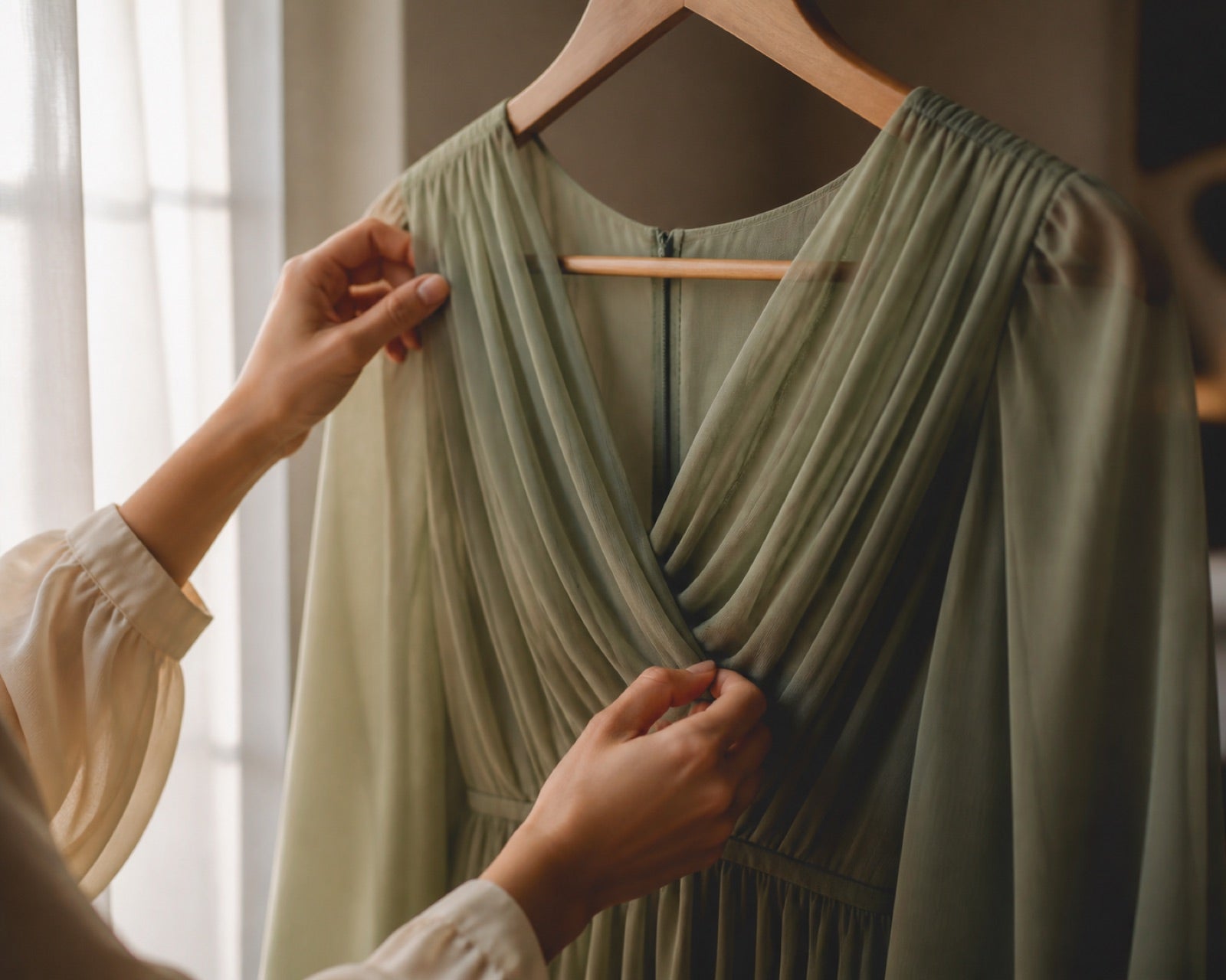 Behind the fabric